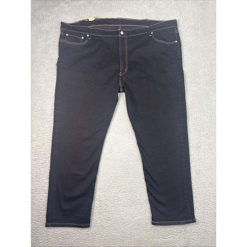 NEW Levi's 541 Athletic Taper Jeans Men's 50x30 Black Denim Stretch Flex